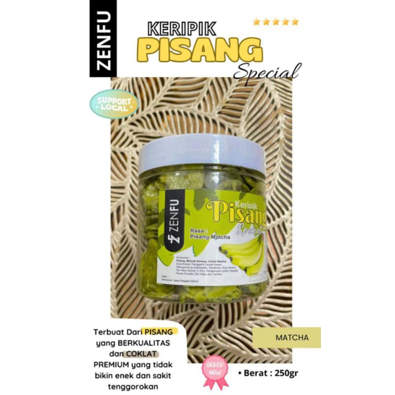 

ZENFU keripik pisang rasa coklat