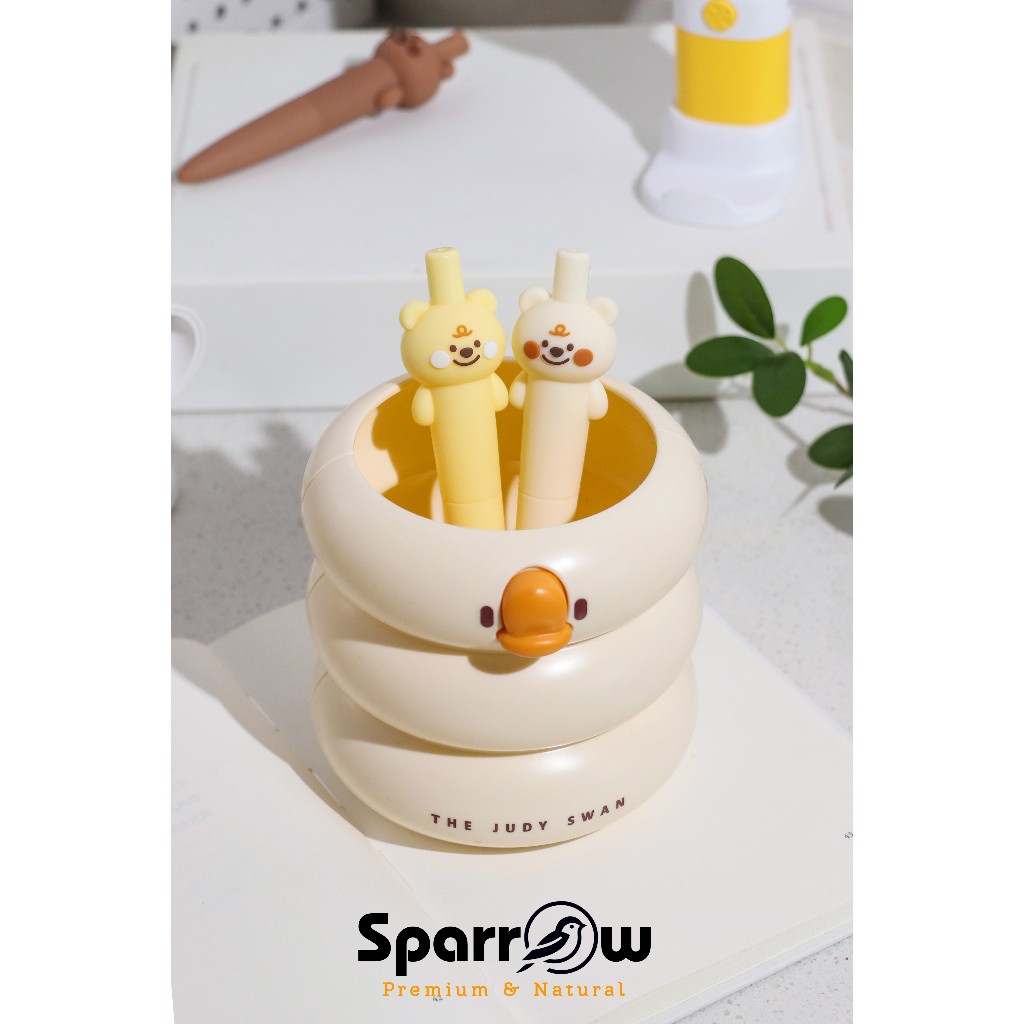 

SPARROW Pen Silikon / Silicone Pen / Pen Karakter Lucu Cantik CHUBBY GEL PEN - BEAR CHEESE (8058)