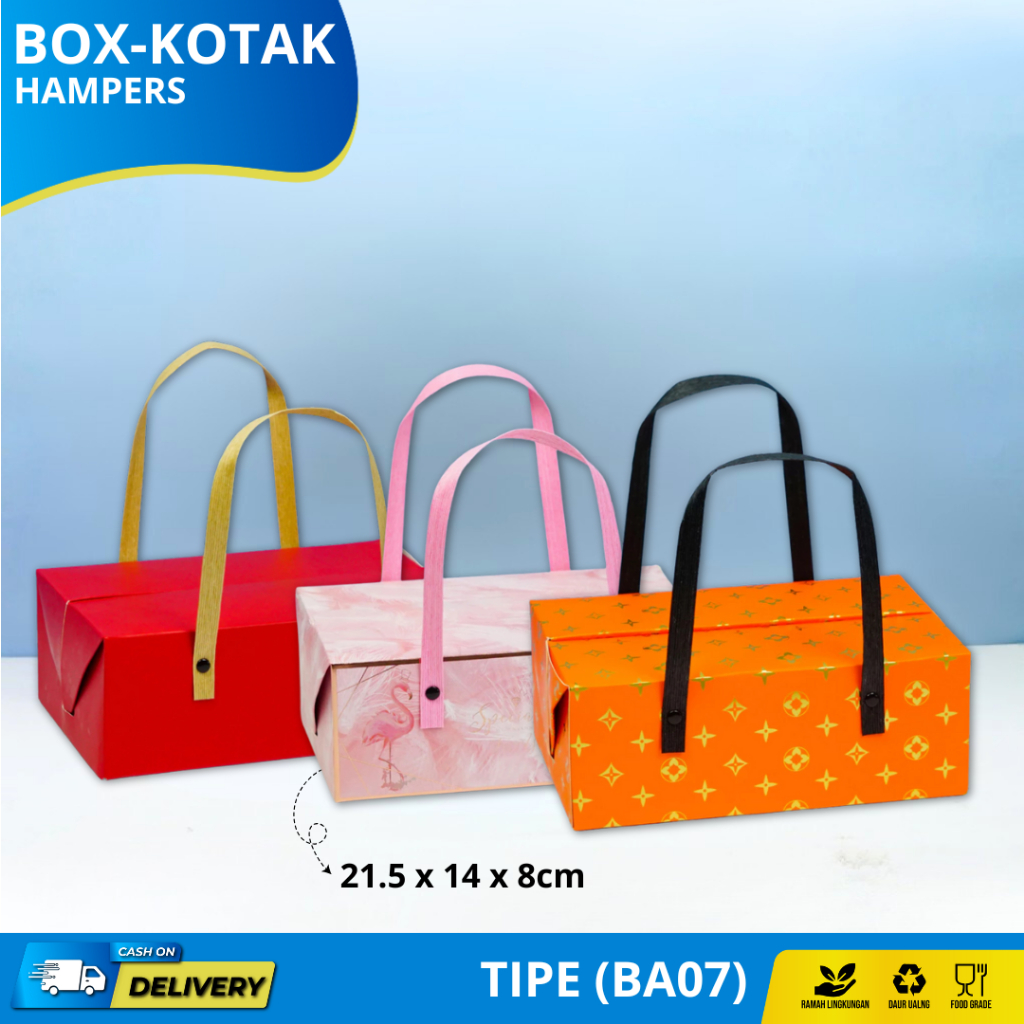 

Box Handle Hampers / Box Souvenir / Paperbag Motif / Box Hampers I BA07