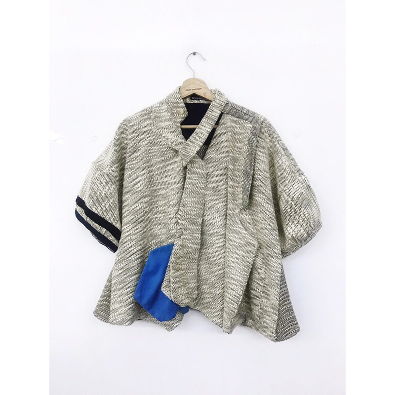 OLINE WORKROBE - CHIKAI LITE OUTER IN CREME MOTIF MIX