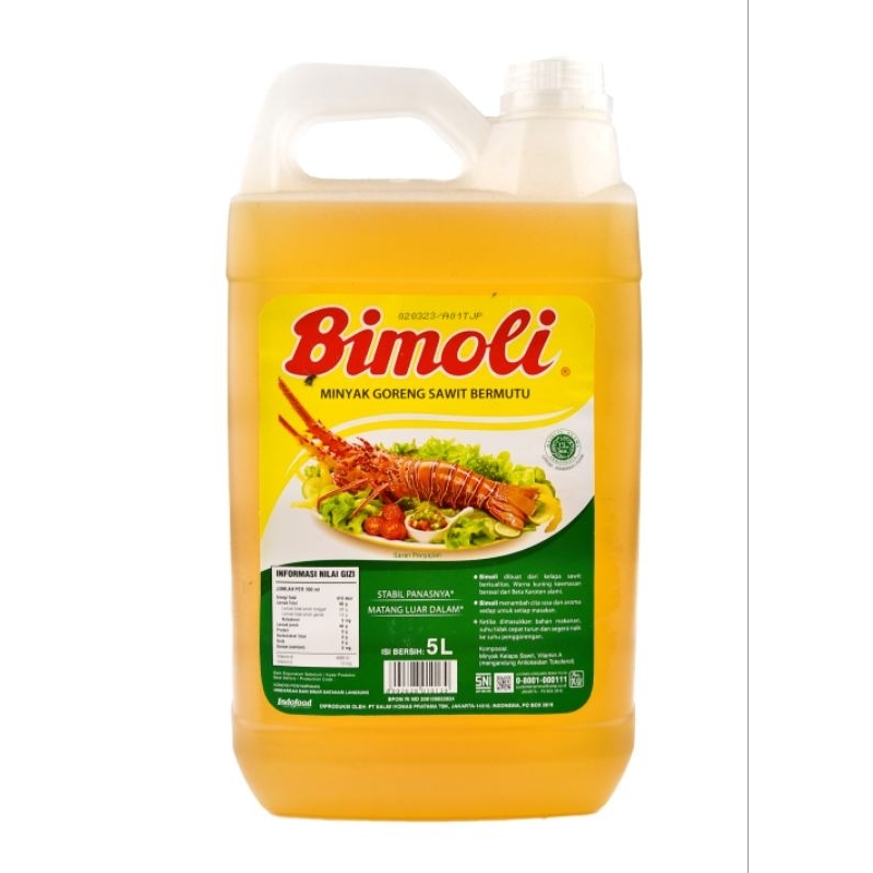 

Minyak Bimoli 5liter kemasan jerigen