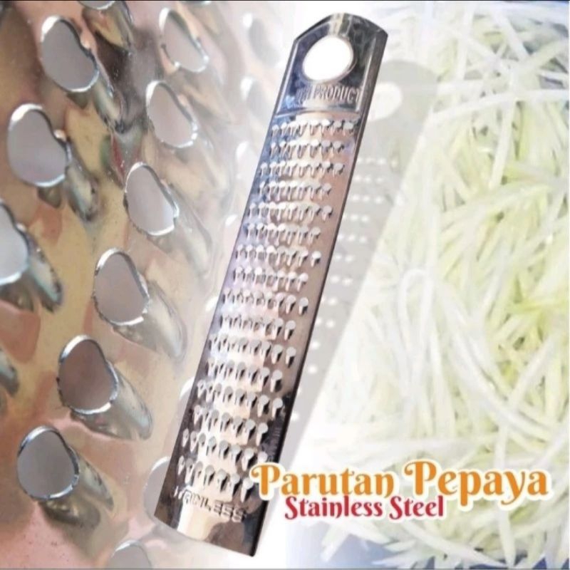 parutan buah rujak pepaya parut growol stainless steel