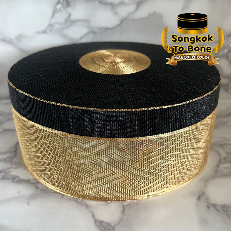 Songkok Recca Tembaga Gold Super Premium - Songkok Bugis - Songkok To Bone