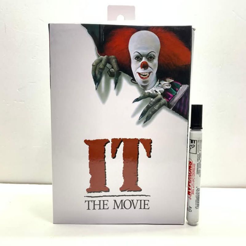 figure badut horor Pennywise IT the movie Pennywise dancing clown stephen king 1990 by neca tinggi s