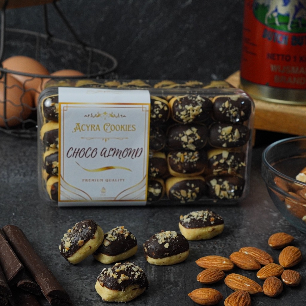 

Kue Kering Choco Almond Premium Wisman Renyah Enak