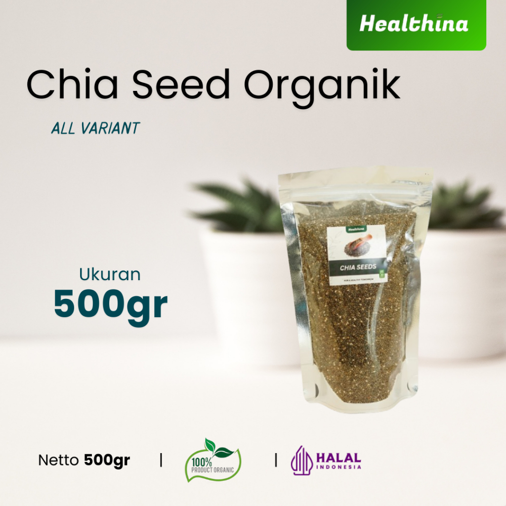 

Chia Seed 500 gram Organik Asli 100% Alami | Diet Sehat & Detoks Alami | COD Makassar