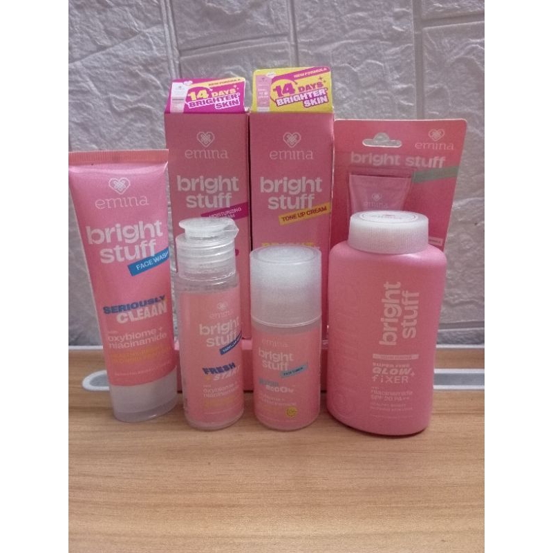 PROMO Paket Emina Lengkap Bright Stuff isi 7 pcs Original 100% Paket Skincare Emina Ori