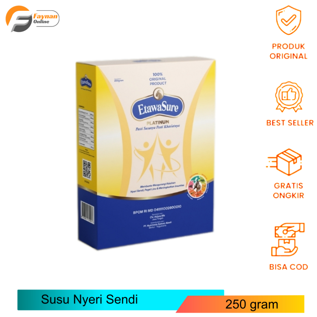 

ETAWASURE - Susu Etawa Jahe Untuk Nyeri Sendi 250 gram