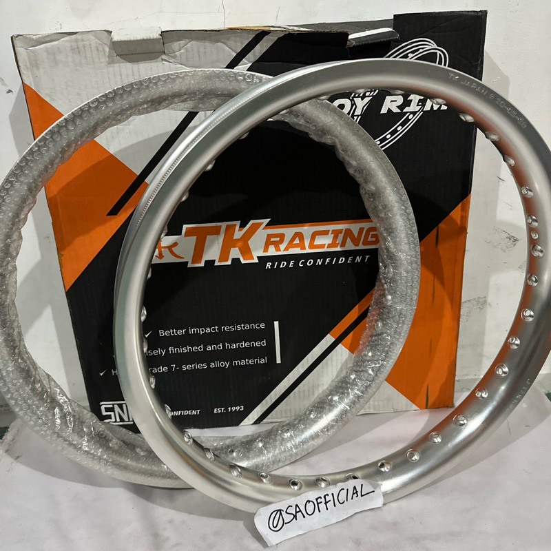 Velg Pelek Veleg TK JAPAN Racing ORI ORIGINAL 160 ring 17 Ushape Silver Chrome Baru Universal vrossi