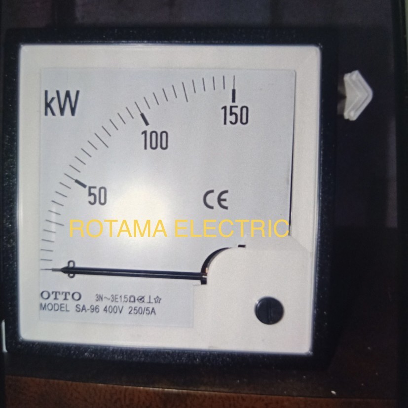 KW METER 0-150 KW METER CT 250/5 SIZE 96x96 KW METER 0-150 400V