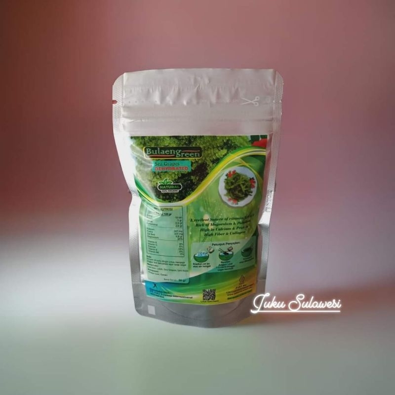 

Anggur Laut Dehydrat 200 gr / Lawi-lawi / Latoh / Sea Grapes / Umi Budo / Green Caviar