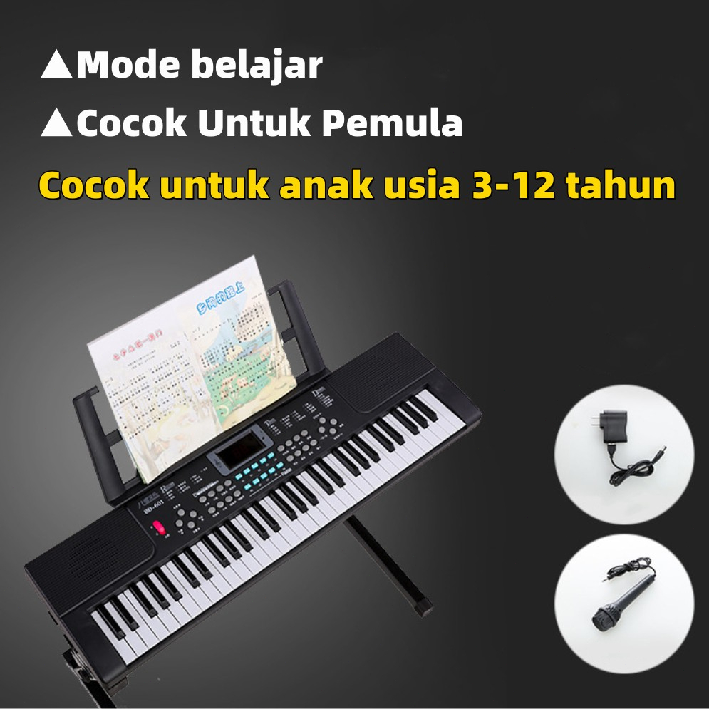 Termurah-COD 61 Keys Electric Piano Untuk Pemula / Keyboard Kombinasi / Piano Keyboard
