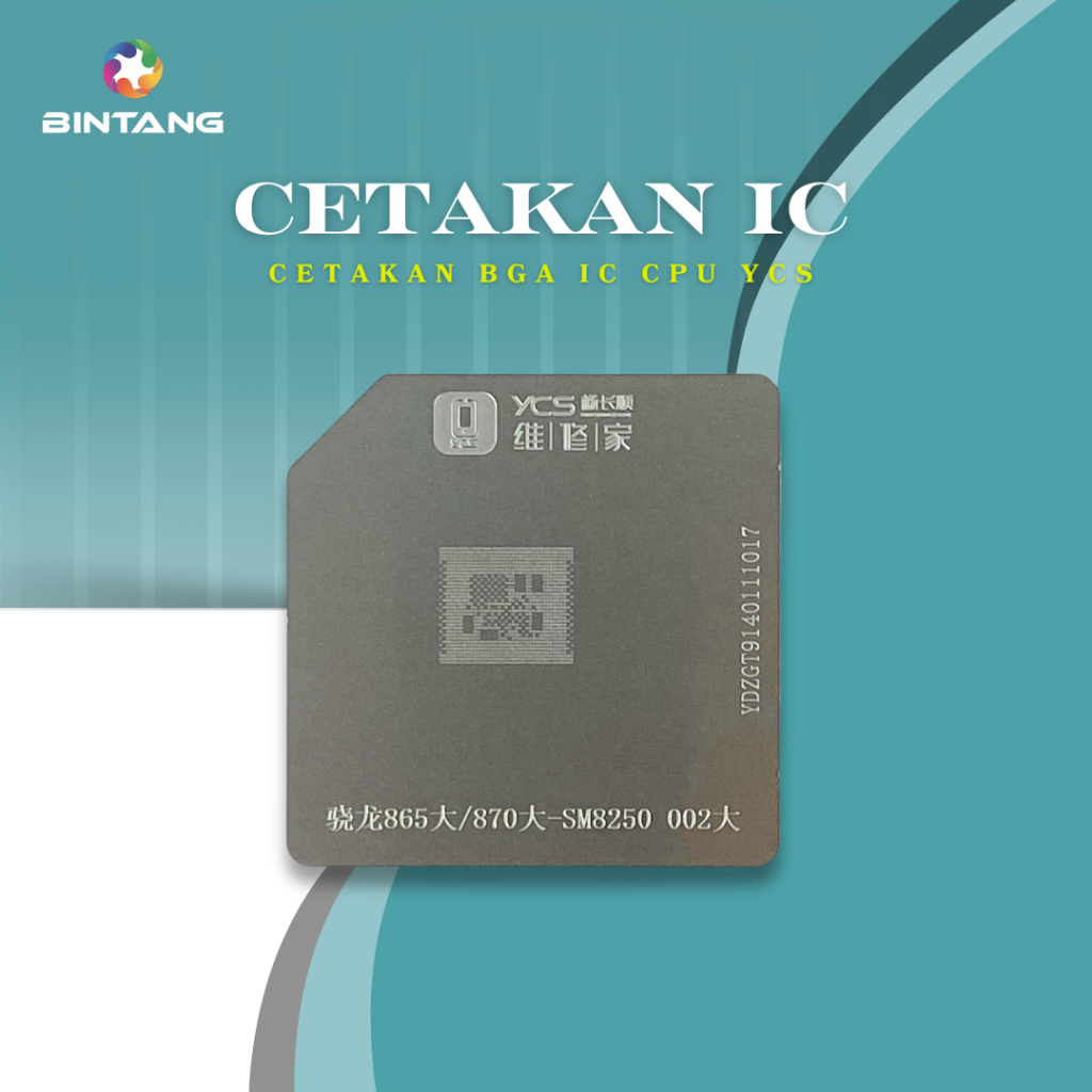 PARTS CETAKAN BGA IC CPU YCS SNAPDRAGON 865 BIG /870 BIG -SM8250 002 BIG