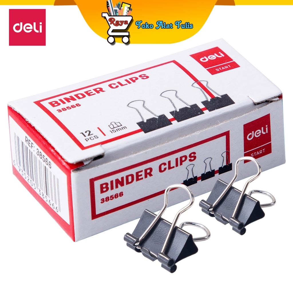 

Deli Effortless Binder Clip 51mm (Black) E38566
