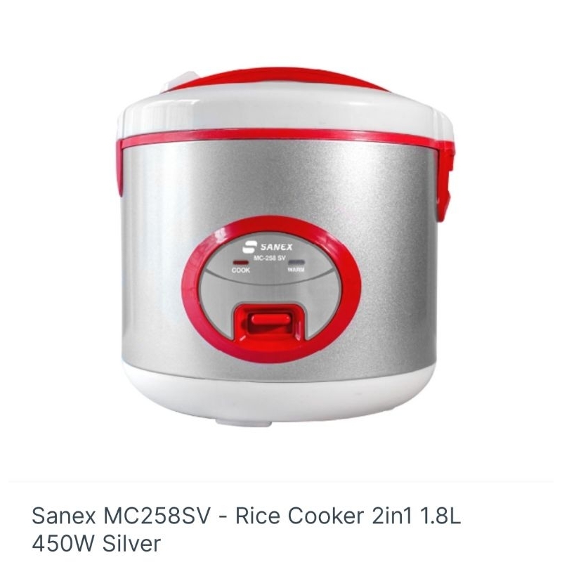 Sanex Magic com 1.8 liter MC 258SV / Rice cooker sanex Mc-258