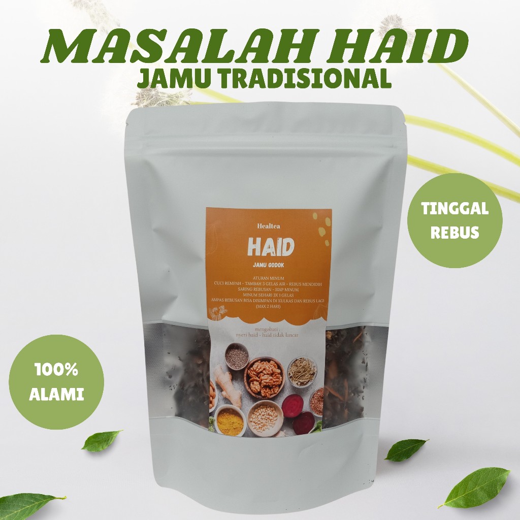 

JAMU TRADISIONAL REMPAH HERBAL ALAMI UNTUK MENGOBATI PERMASALAHAN HAID
