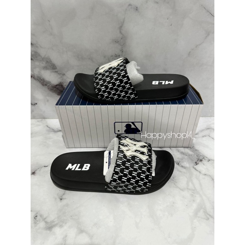 Sandal MLB Yankees Black White / Sandal Mlb Black