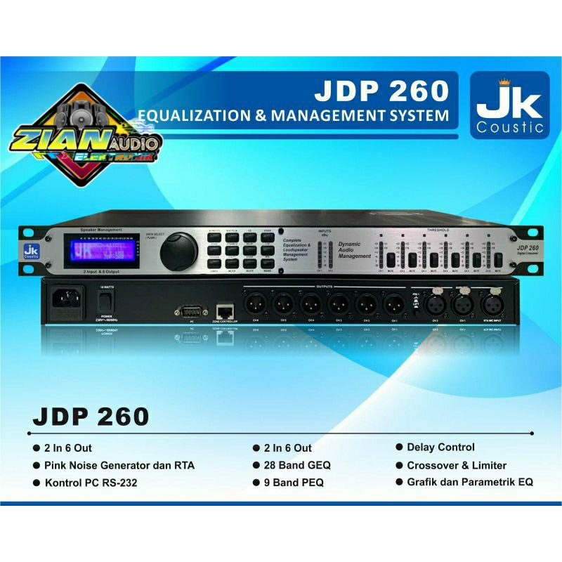 Equalization & Management System JK Coustic JDP 260 original