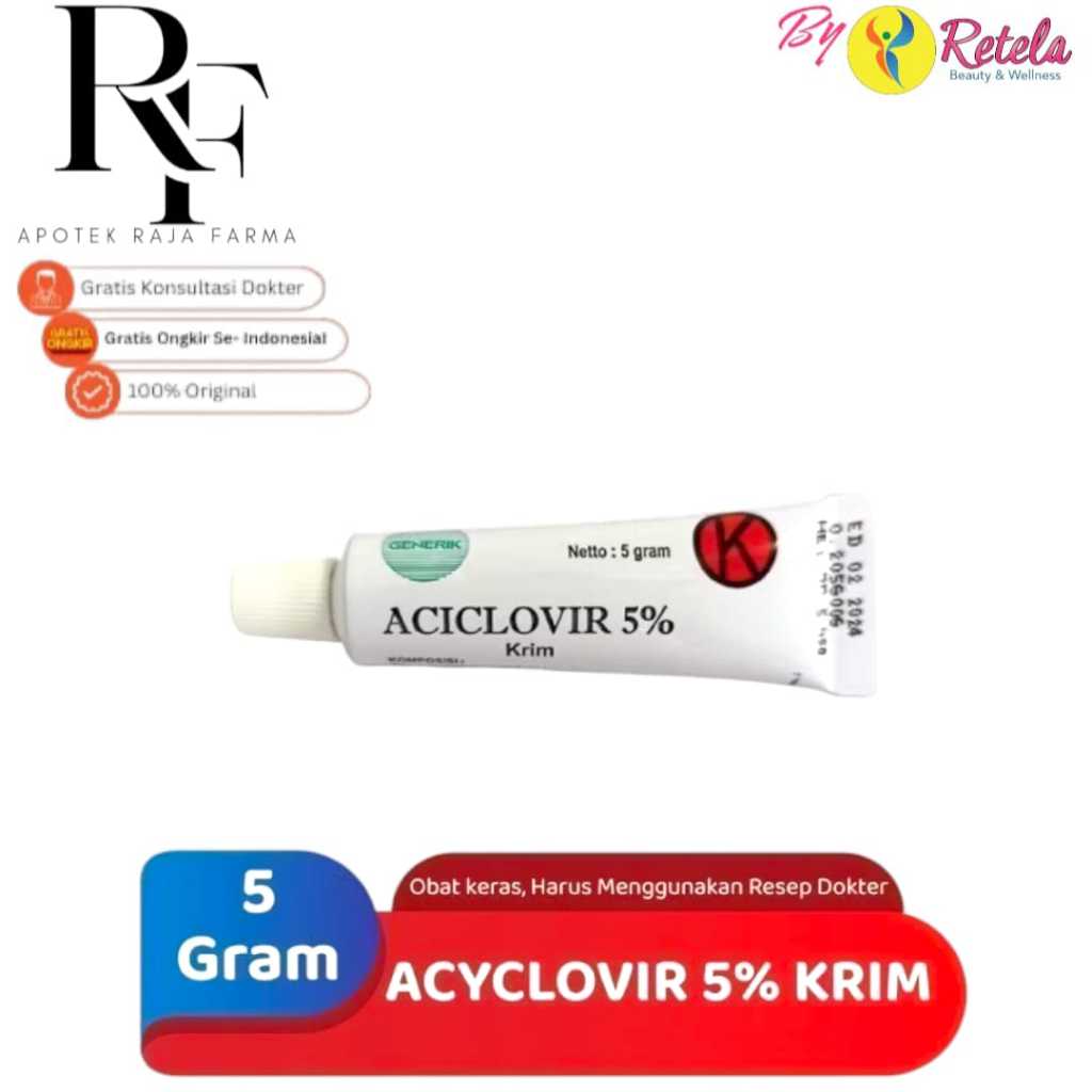 Acyclovir 5% Cream 5gr / Salep & Krim