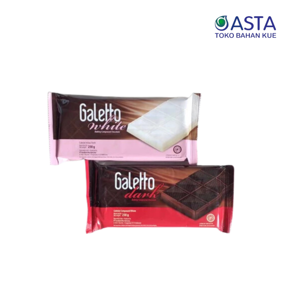 

Galetto Coklat Batang Dark & White Compound 250gr