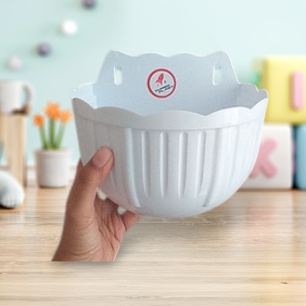 POT BUNGA PLASTIK DINDING/TEMPEL