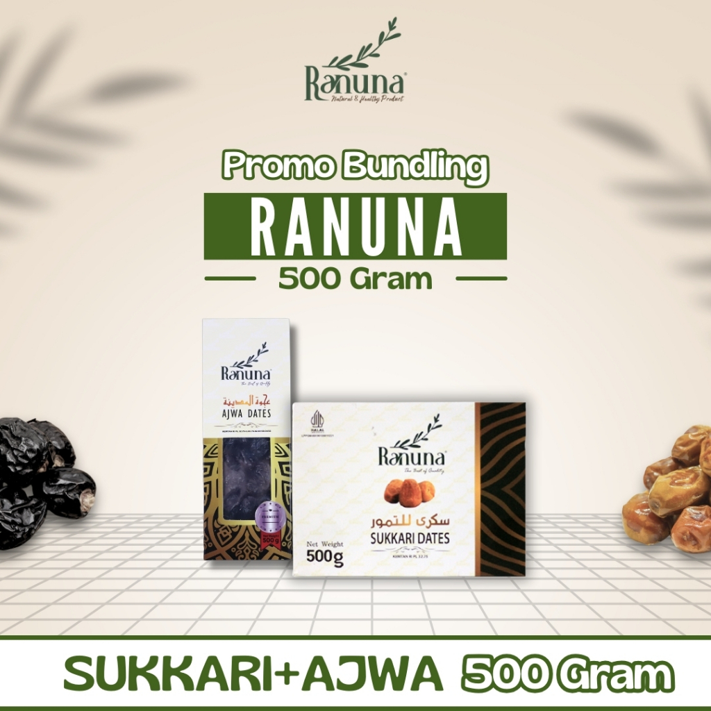 

Ranuna Bundle Sukari + Ajwa MIX 2 pcs 500gr