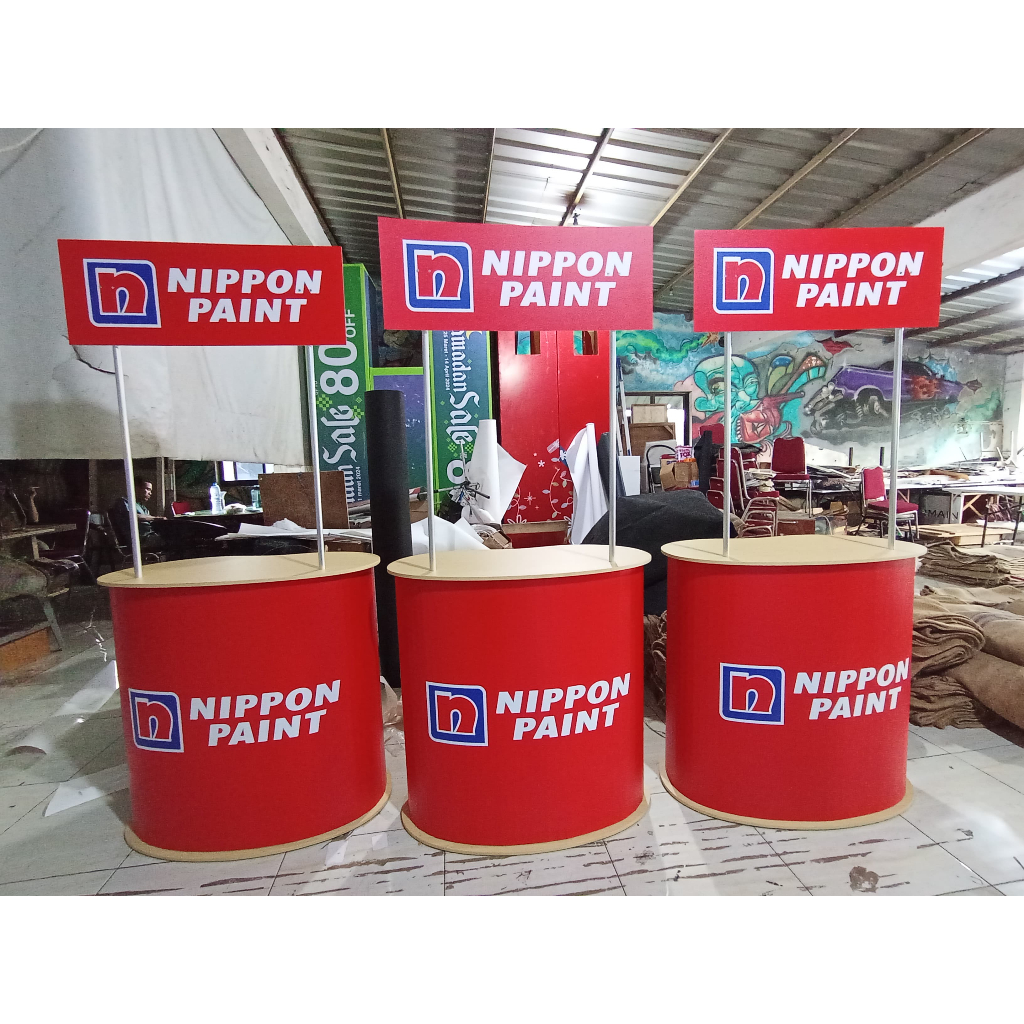 Meja Polycounter Custom/Polycounter Custom Printing/Meja Event Pameran