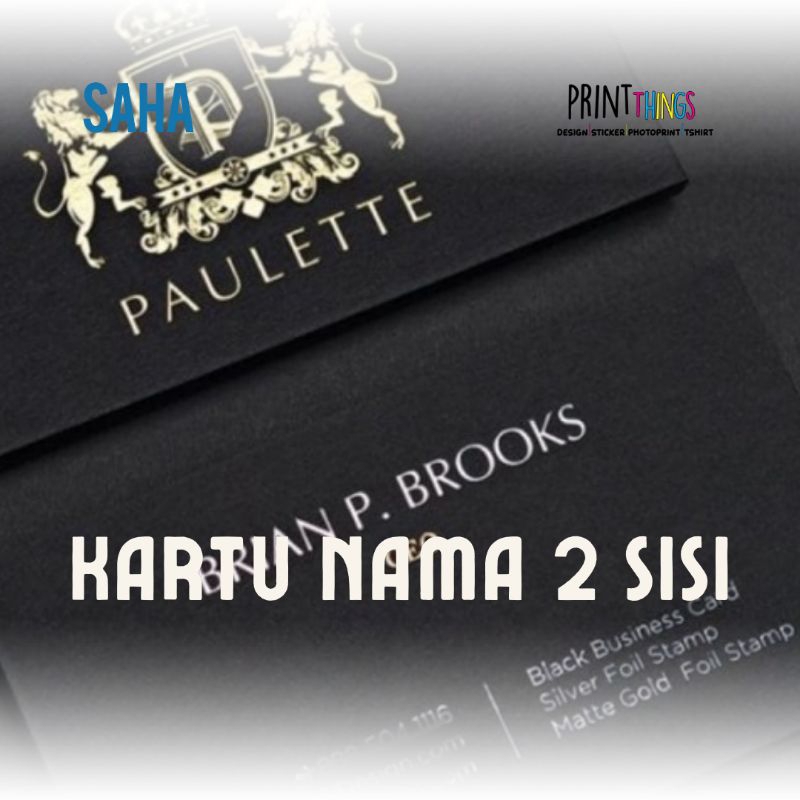 

KARTU NAMA 2 SISI