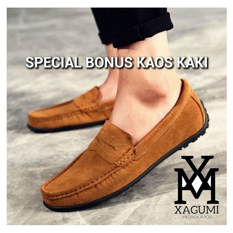 Sepatu suede Pria Sepatu Keren Pria Sepatu Pantovel Pesta Kerja Dinas Casual Pria