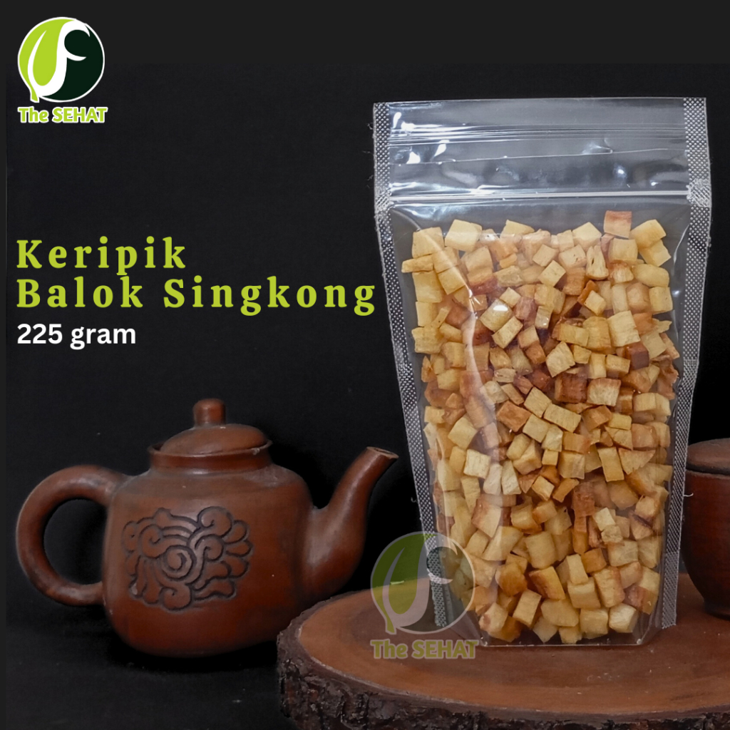 

TheSehat Keripik Balok Singkong Gurih Renyah Cemilan Singkong Gurih Balok Singkong Goreng 225gr