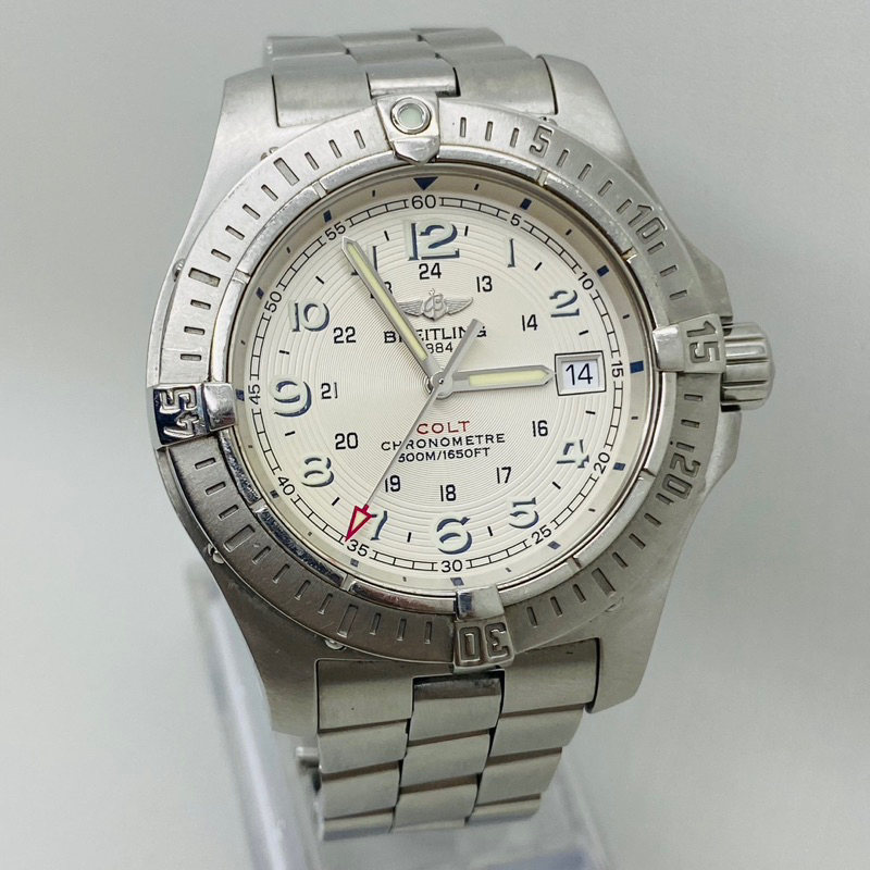 Breitling Colt A74380 Chronometer Quartz Ivory Dial Made in Swiss