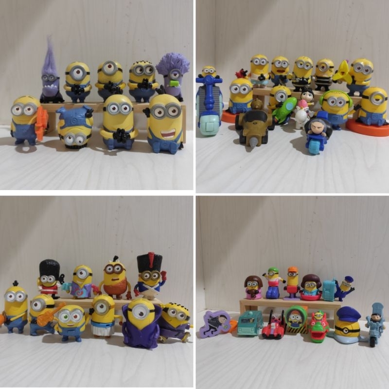 4 set lengkap Happy Meal Minion Despicable Me 2013,2015,2017,2022