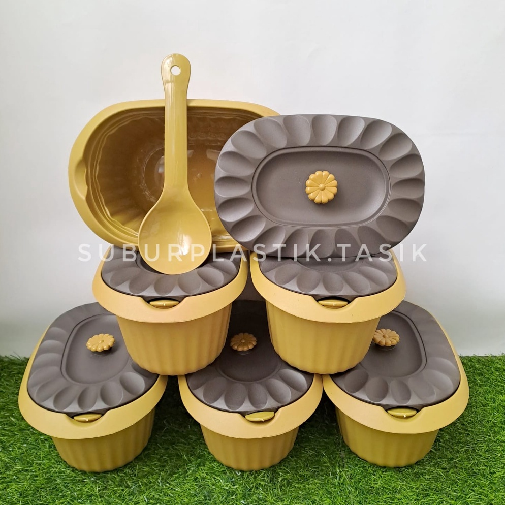 Belanja disini GROSIR ISI 6 set Basi Susan FREE CENTONG Wadah Set Prasmanan Tempat Sayur Bakul Nasi 