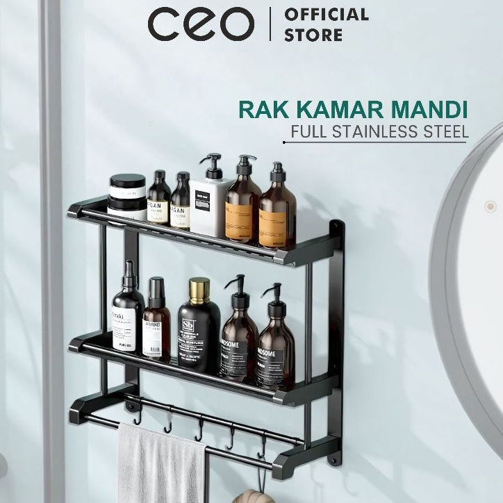Big Sale CEO Rak Kamar Mandi Stainless Rak Dinding Kamar Mandi Rak Dinding WC Rak Sabun Kamar Mandi 