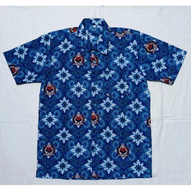 Baju Batik SMP/MTS Lugina Biru ( Ikhlas Beramal )