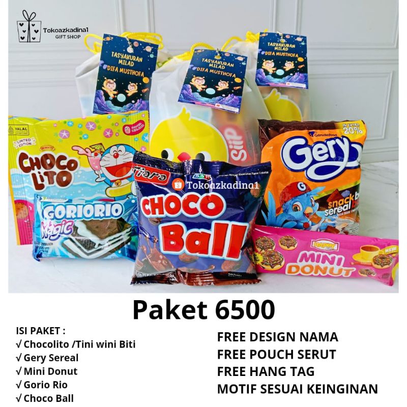 

PAKET SNACK POUCH MURAH FREE DESIGN NAMA