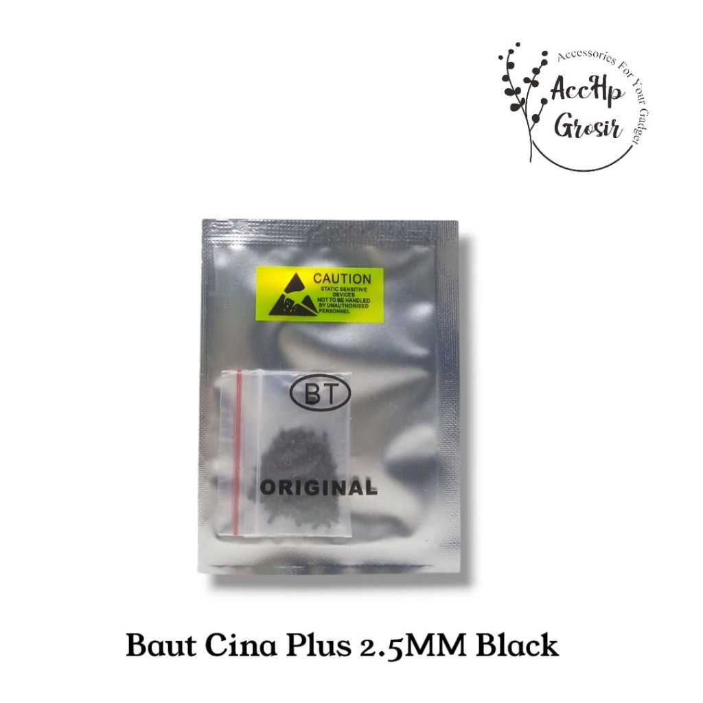 Baut Cina Plus 2.5MM Hitam Baut Handphone 2.5mm Original