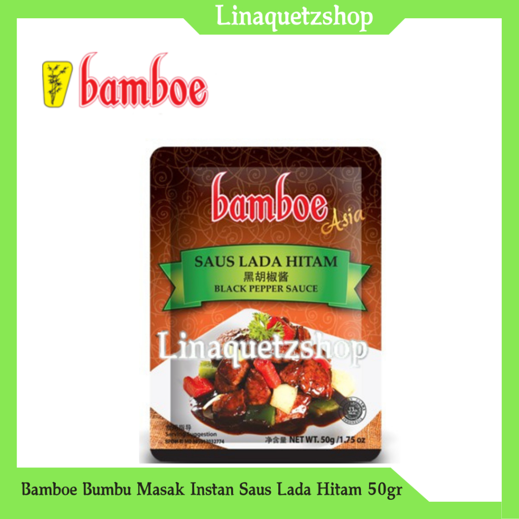 

BAMBOE ASIA Bumbu Masak Instan Saus Lada Hitam 50gr