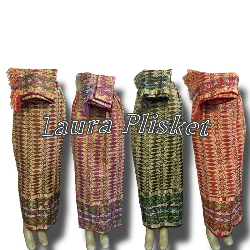 (realpict) Songket Span Thailand set Selendang!! (Bawahan Kebaya / Songket)