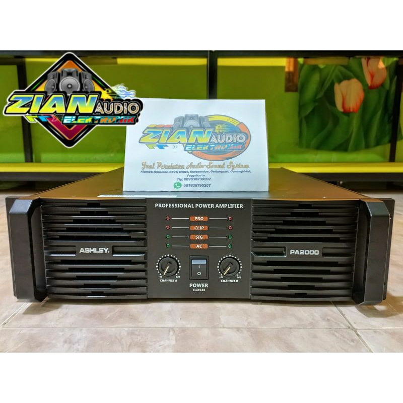 Power Amplifier Ashley PA-2000 Original  2x1800watt