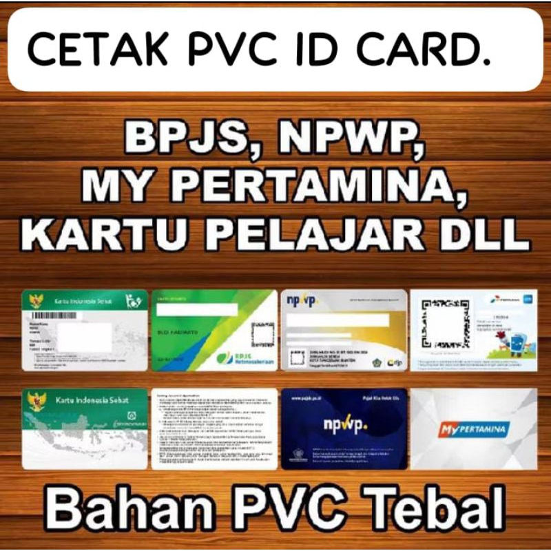 Cetak ID Card bahan PVC tebal