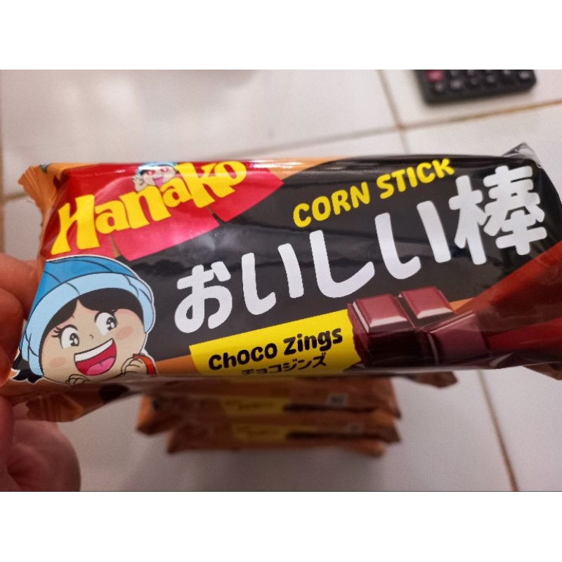 

Hanako Corn Stick Choco Zings, corn, cheese