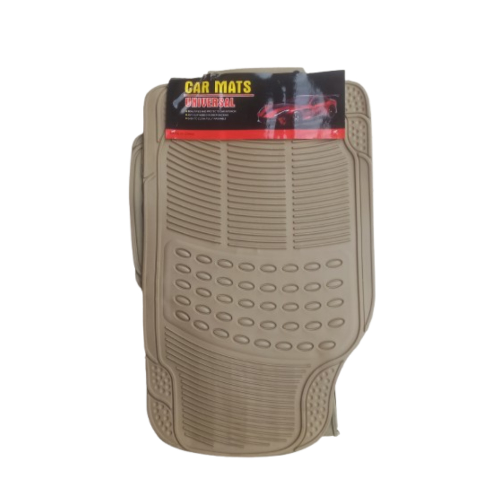 Karpet Karet Lantai Mobil Universal Cream Beige