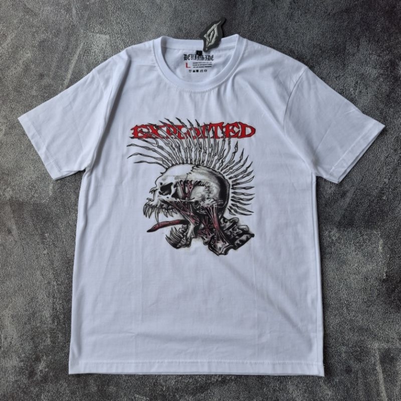 EXPLOITED kaos tshirt band punk putih