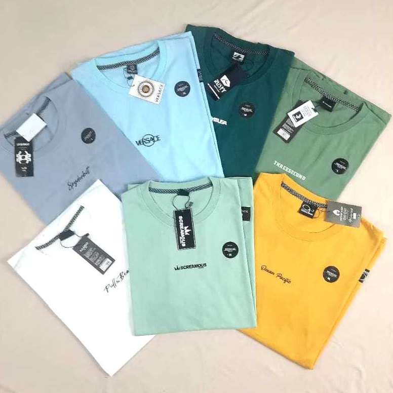 Terbaru Paket 4 PC 1RB Kaos Mix Brand Matahari Pria Viral Kekinian  Baju Kaos Pria Distro Kekinian  