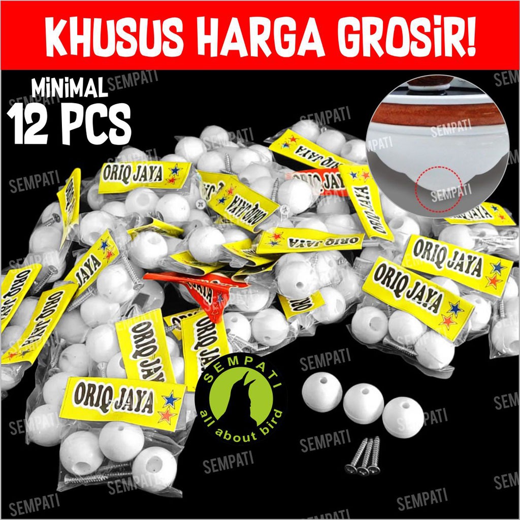 SEMPATI KHUSUS GROSIR Mute Aksesoris Tambahan Sangkar Kandang Burung Oriq Jaya