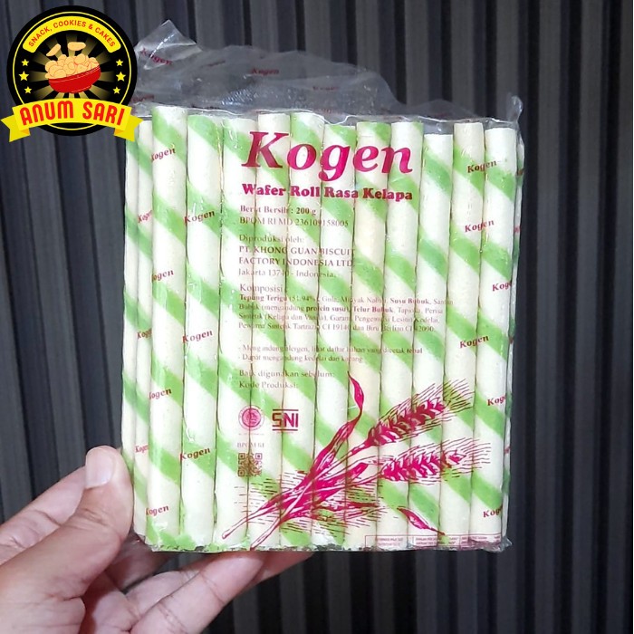 

Wafer Roll Rasa Kelapa Coconut Khong Guan 200 Gram / Astor Kogen - Anum Sari