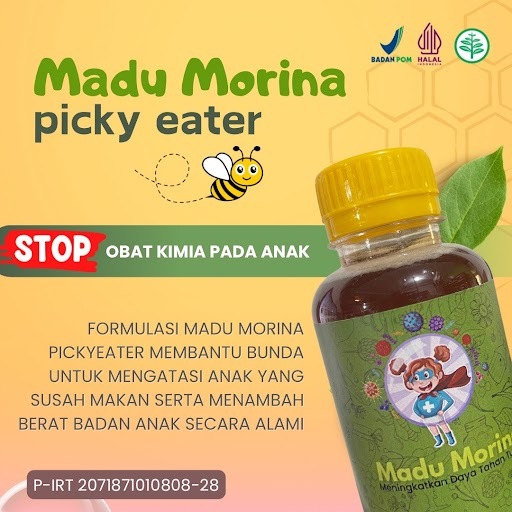 

MADU PICKY EATER - Madu MORINA solusi untuk penambah nafsu makan anak, Madu Kesehatan Anak