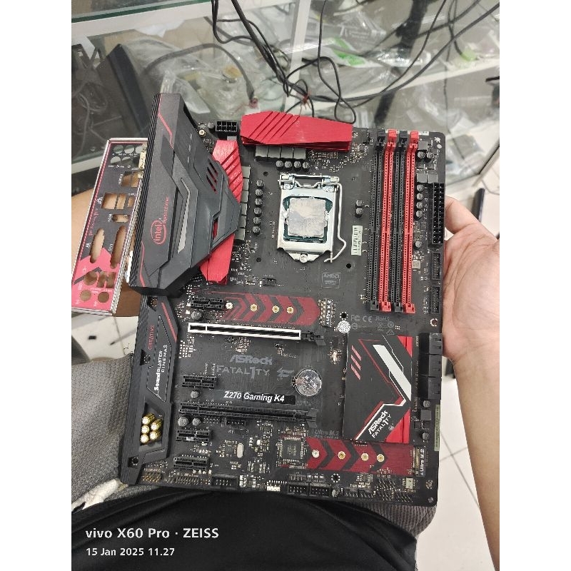 mainboard asrock z270 gaming k4 ddr4 + procsesor core i5-7600 gen7