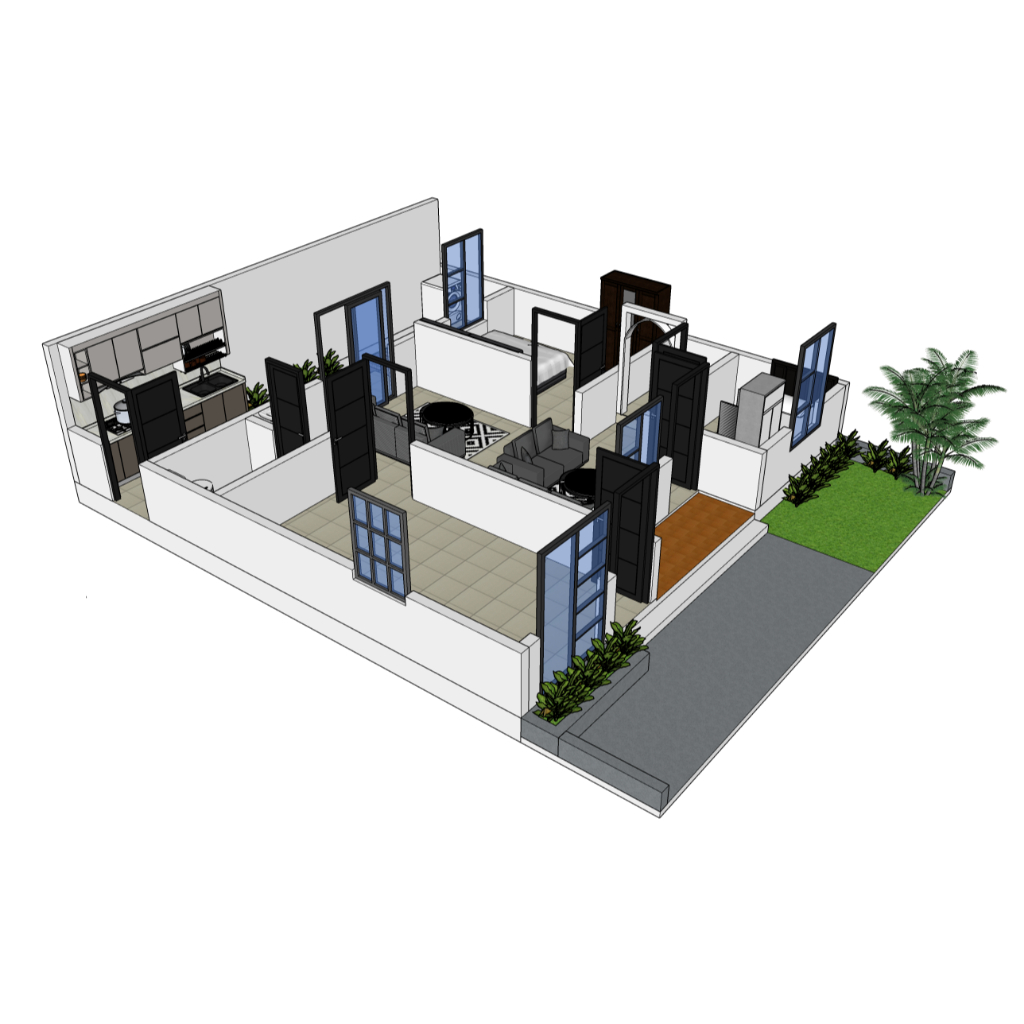 Denah 3D free render